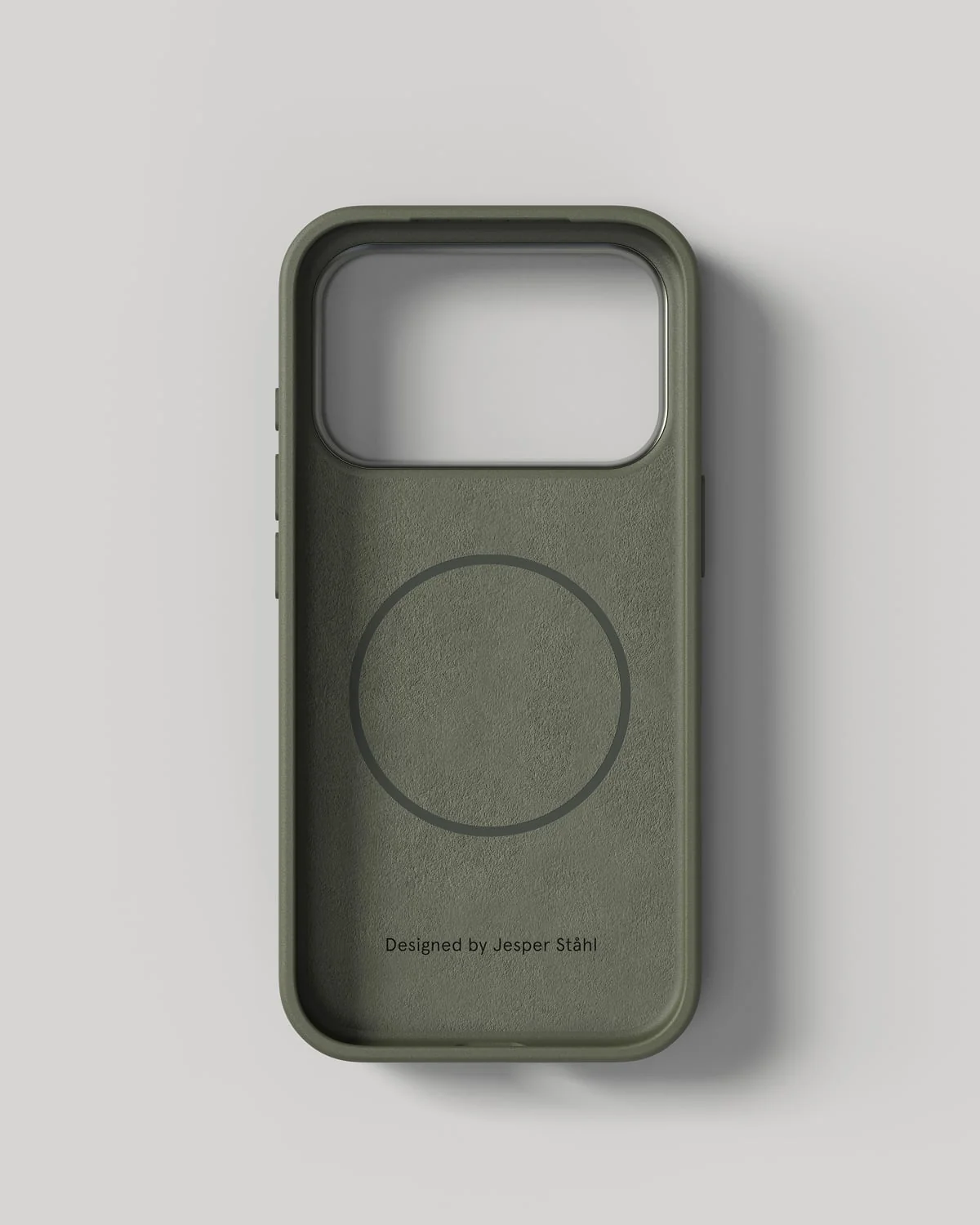 Olive green silicone phone case